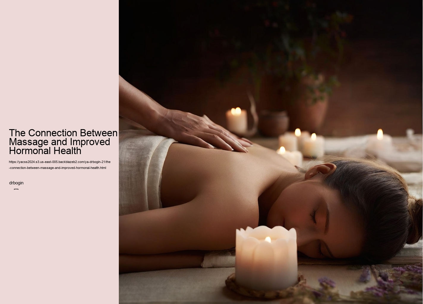 The Connection Between Massage and Improved Hormonal Health