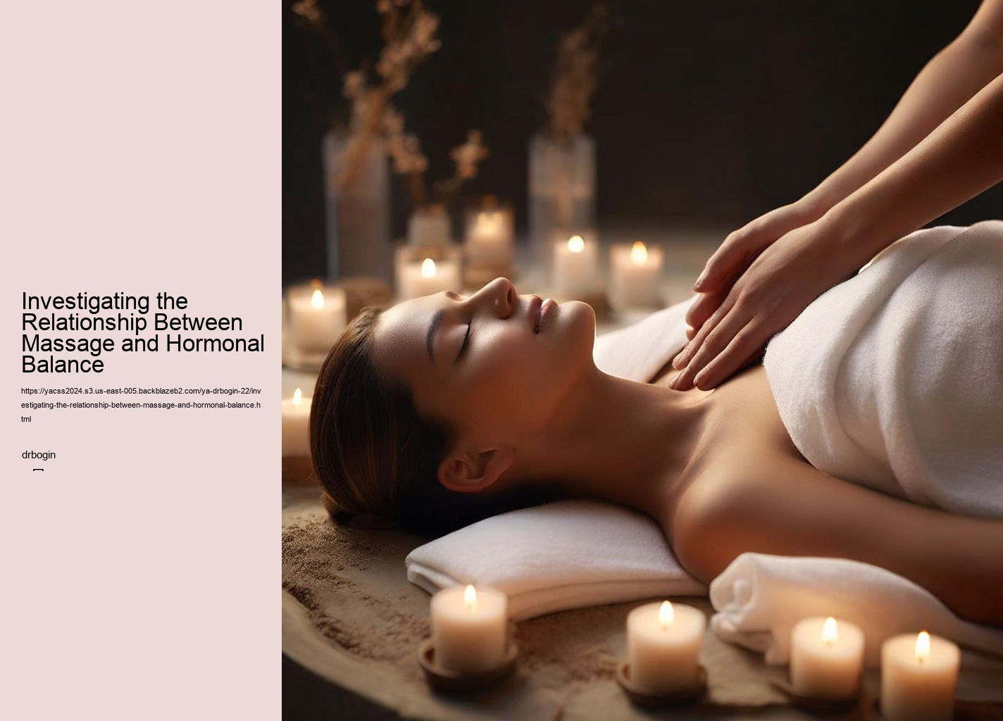 Investigating the Relationship Between Massage and Hormonal Balance