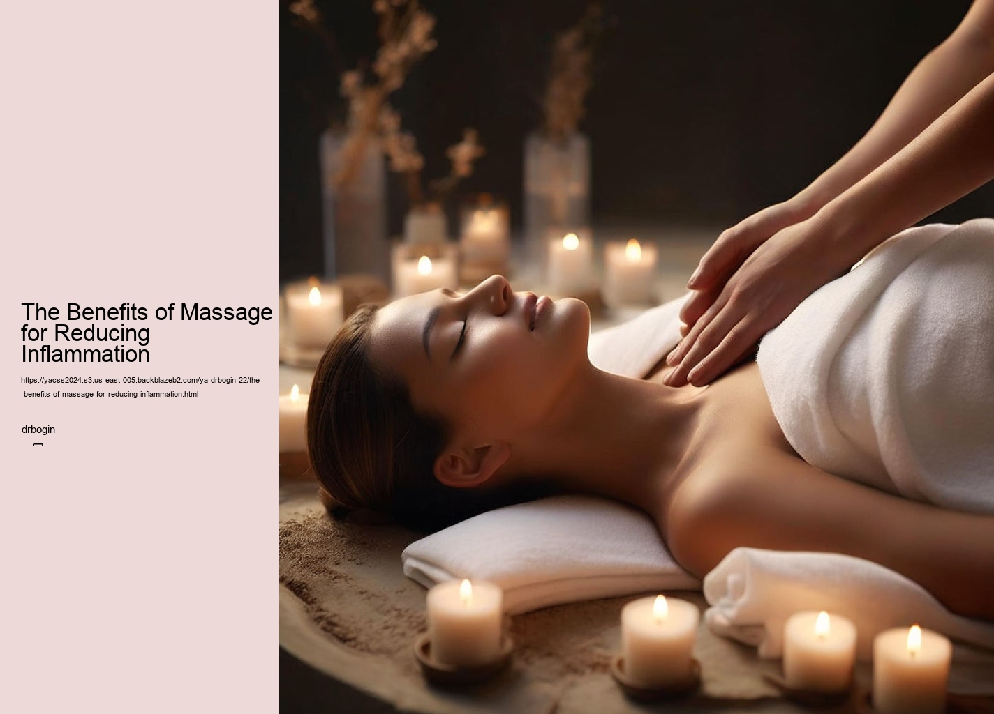 The Benefits of Massage for Reducing Inflammation