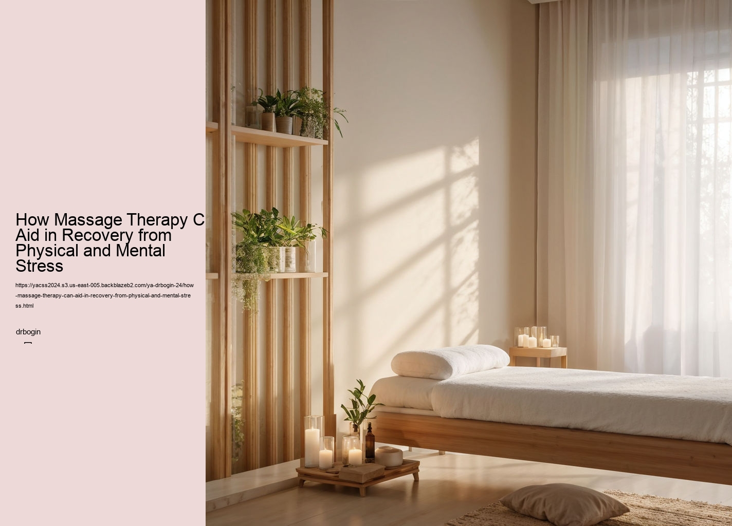 How Massage Therapy Can Aid in Recovery from Physical and Mental Stress