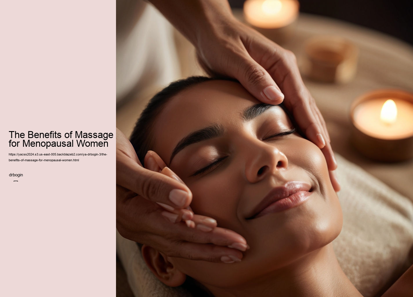 The Benefits of Massage for Menopausal Women