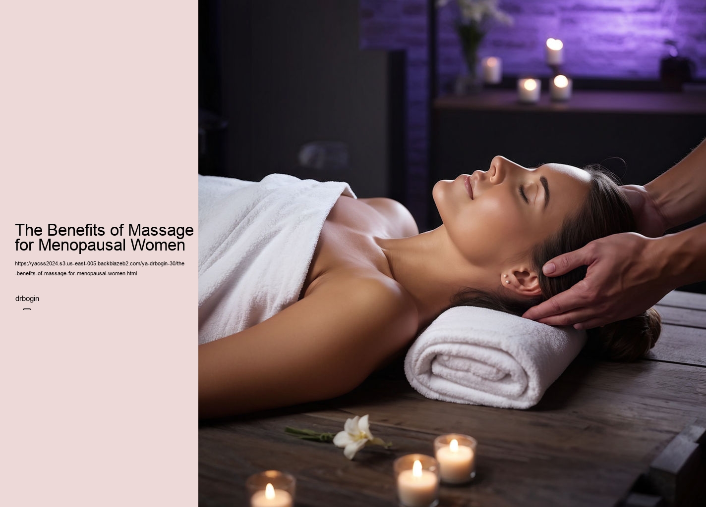 The Benefits of Massage for Menopausal Women