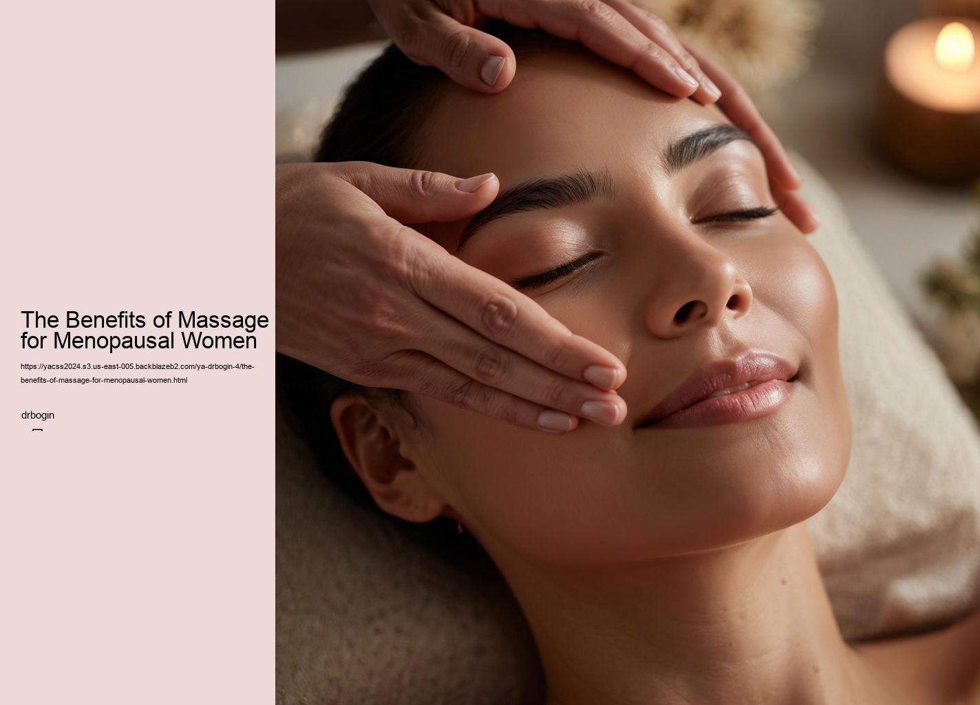 The Benefits of Massage for Menopausal Women