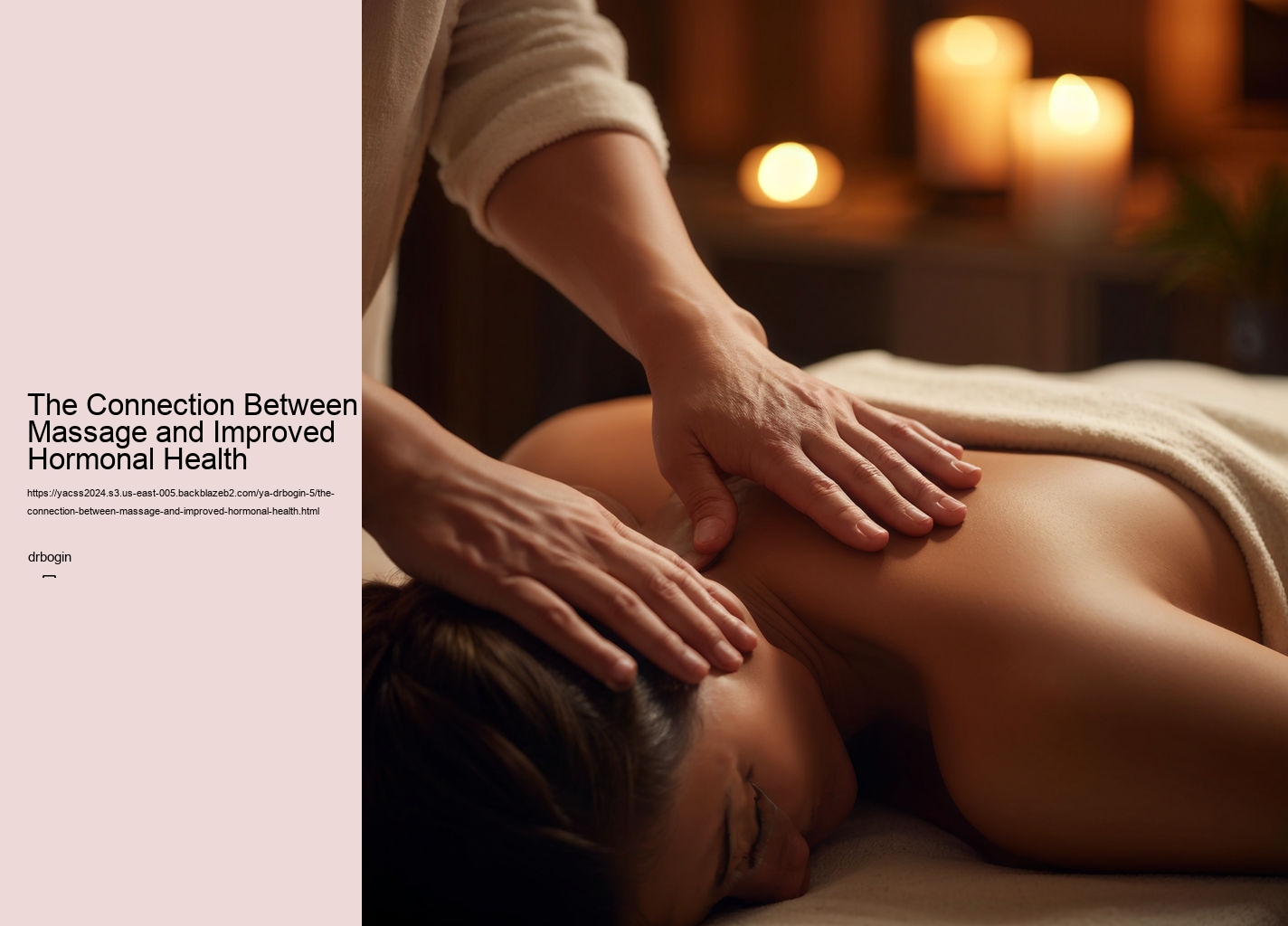 The Connection Between Massage and Improved Hormonal Health