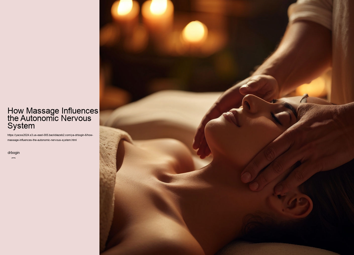 How Massage Influences the Autonomic Nervous System