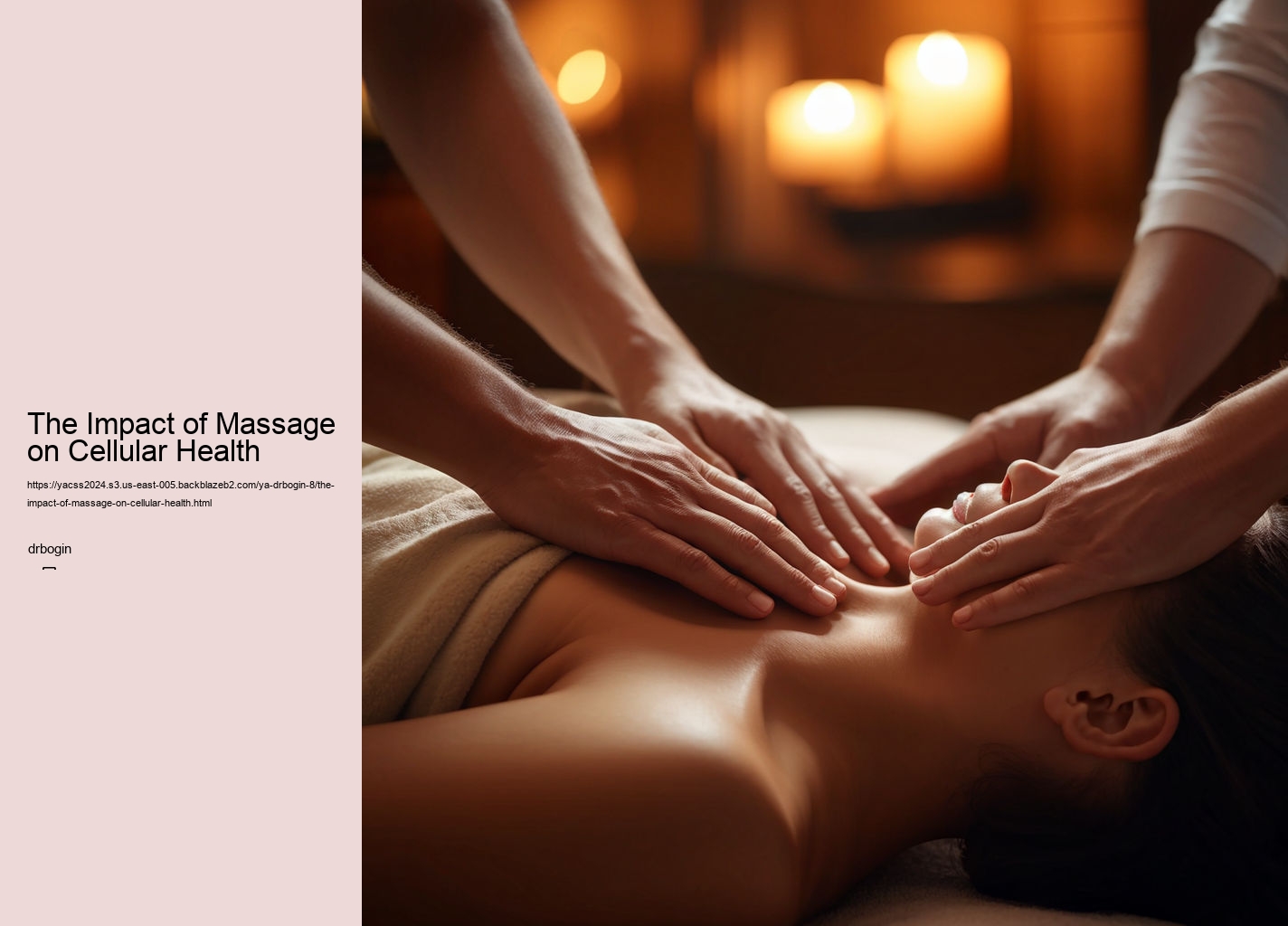 The Impact of Massage on Cellular Health