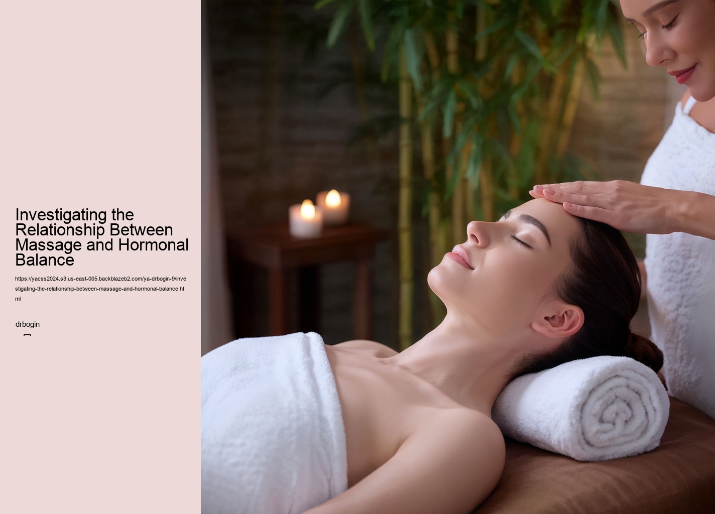 Investigating the Relationship Between Massage and Hormonal Balance