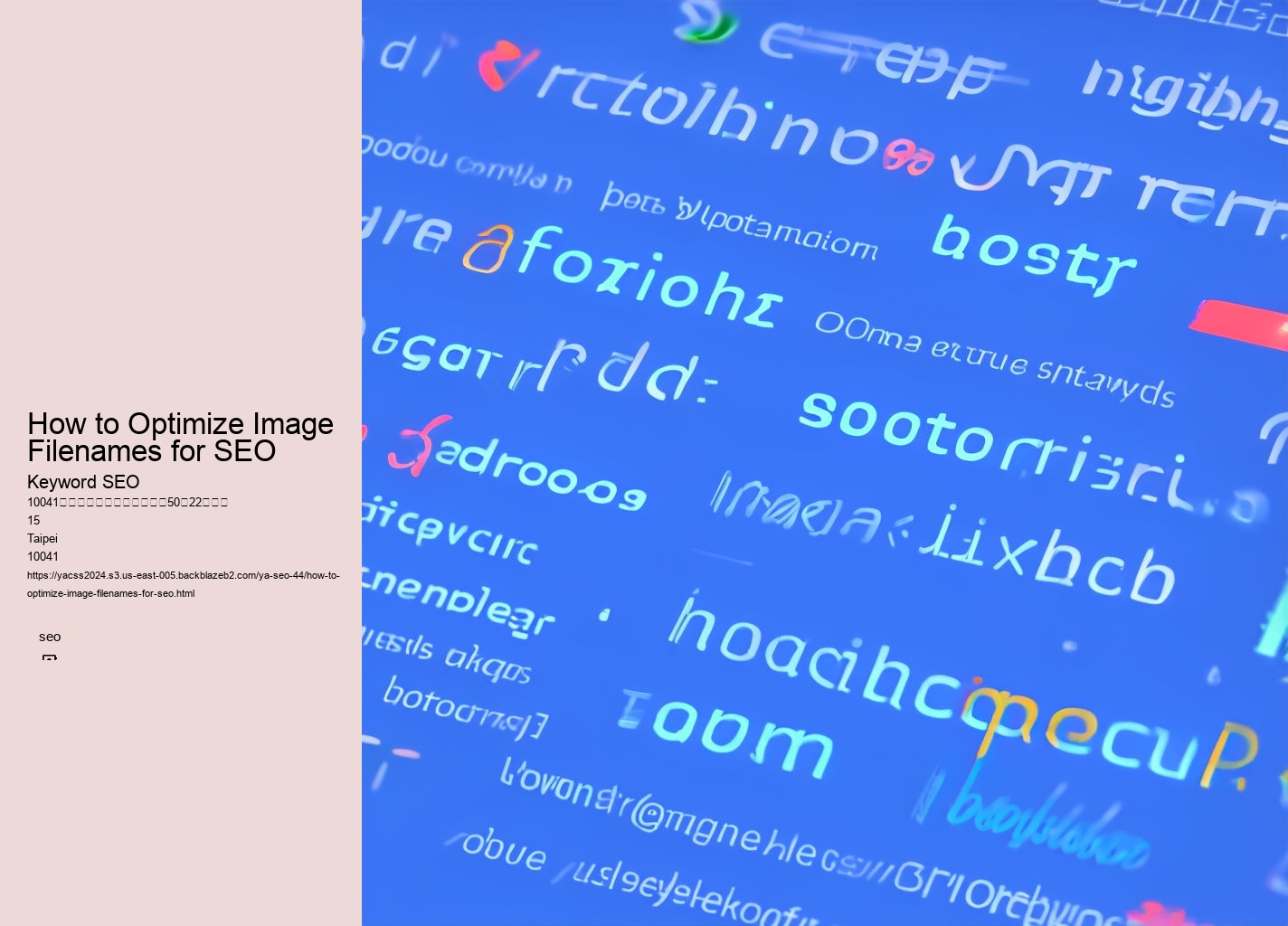 How to Optimize Image Filenames for SEO