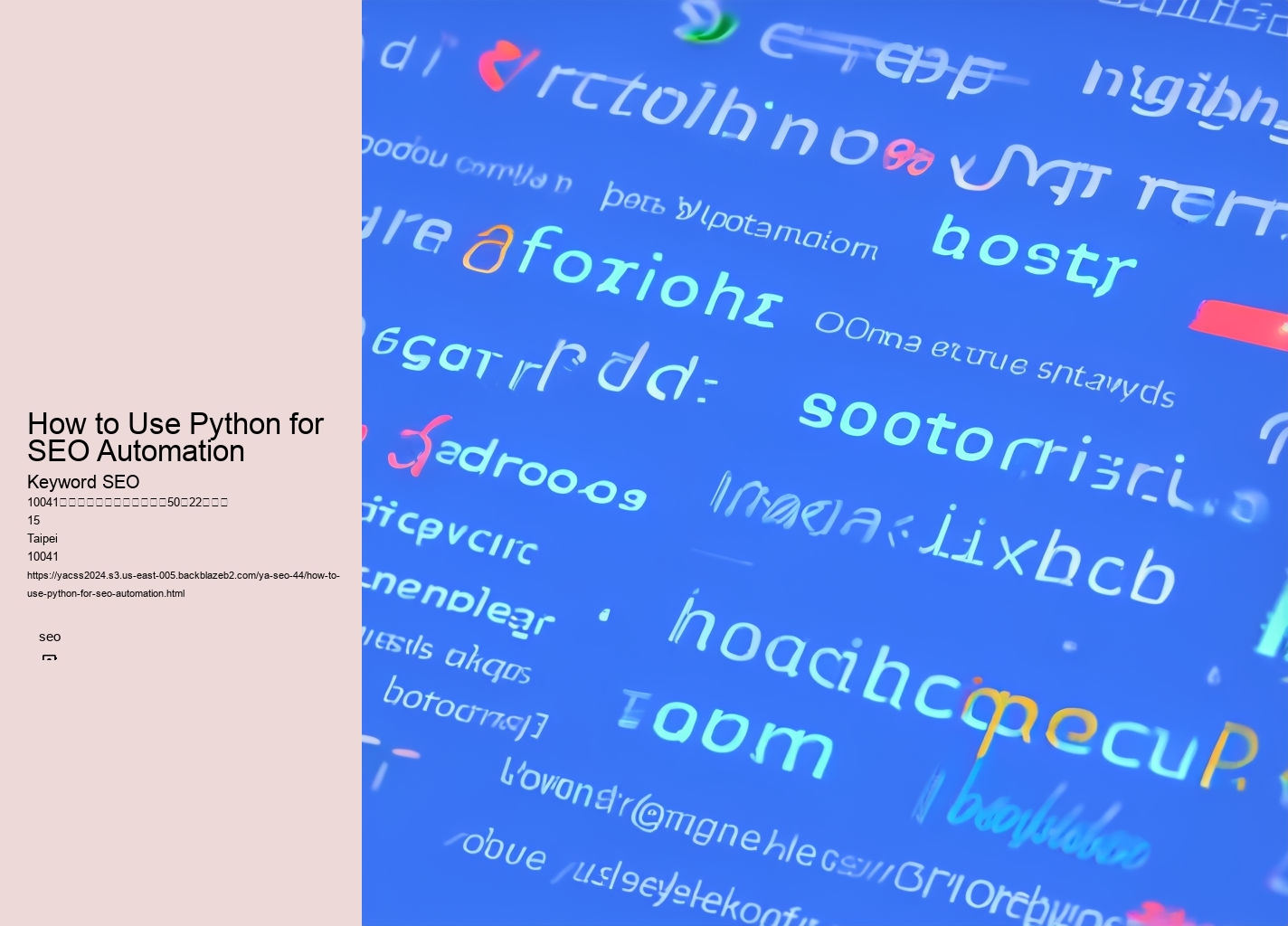 How to Use Python for SEO Automation