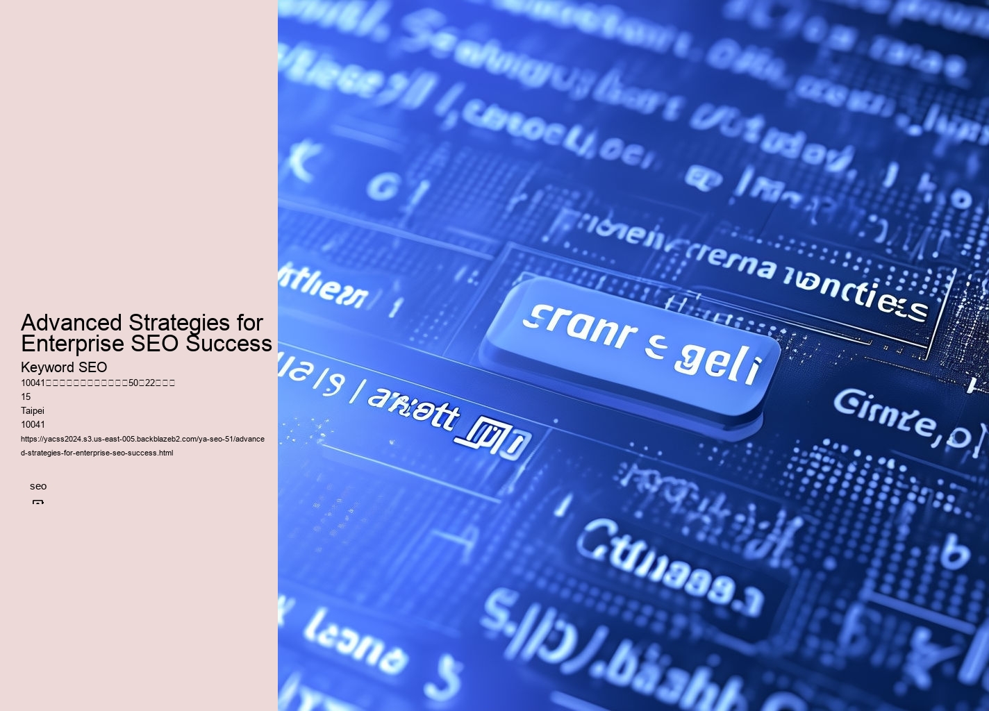 Advanced Strategies for Enterprise SEO Success