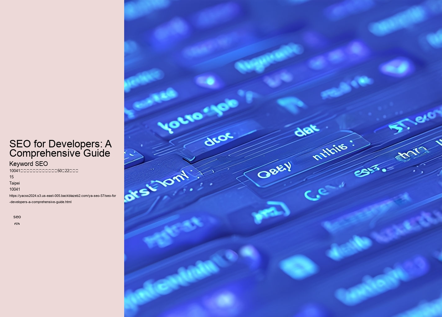 SEO for Developers: A Comprehensive Guide